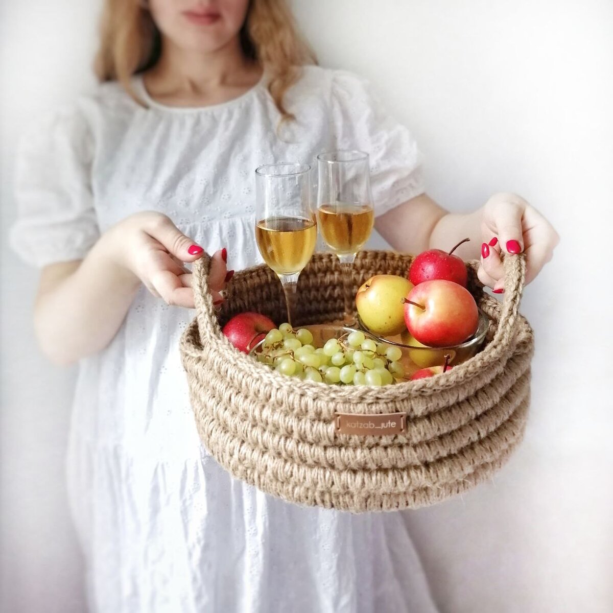 Поднос из джута