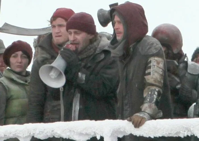 Кадр со съёмок фильма "Война миров Z"