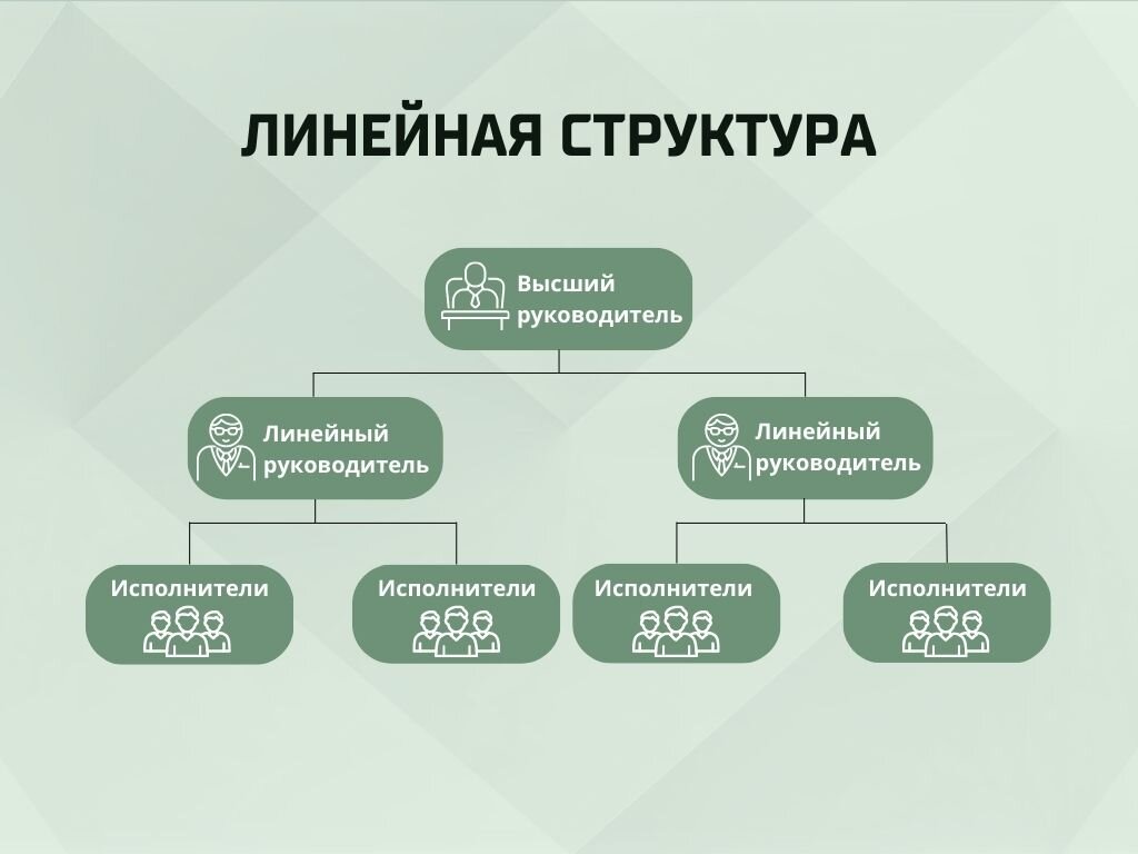 Линейная организационная структура компании