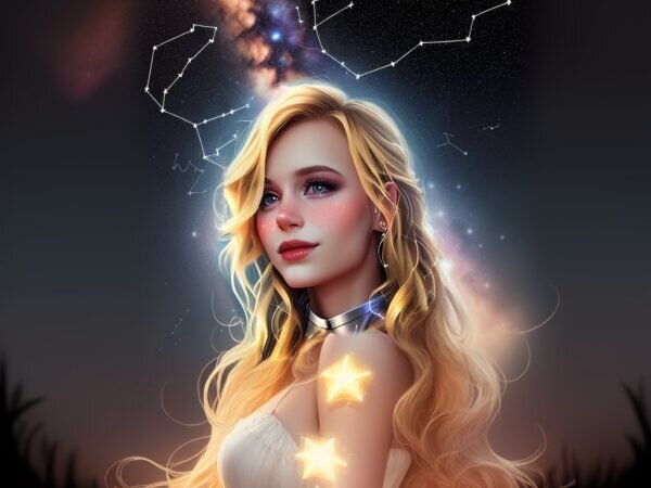    Нарисованный портрет Полины Гагариной (Арт-нейросети от Nerual Dreming)