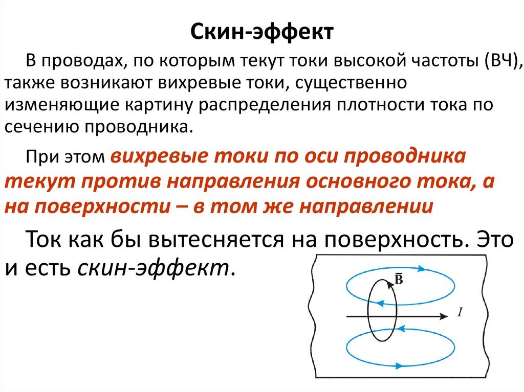 Математическое описание скин-эффекта