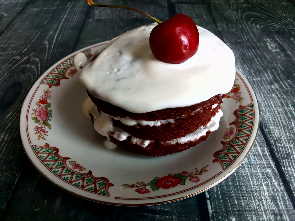 Домашнее пирожное. Фото от автора