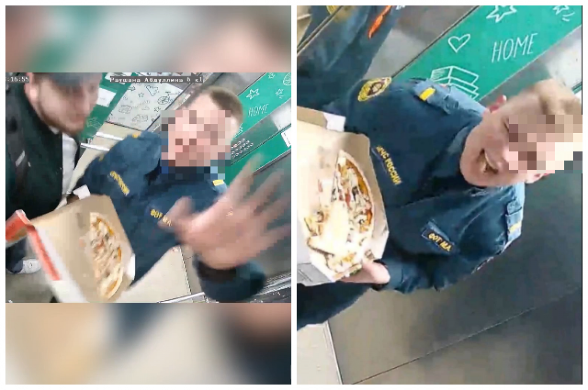    В Тюмени уволили сотрудника МЧС, который плевался пиццей в лифте