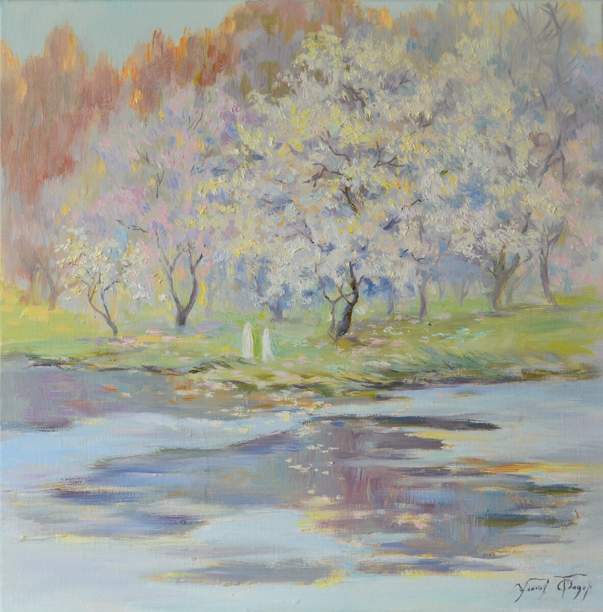 Диалог между мирами. Холст, масло 