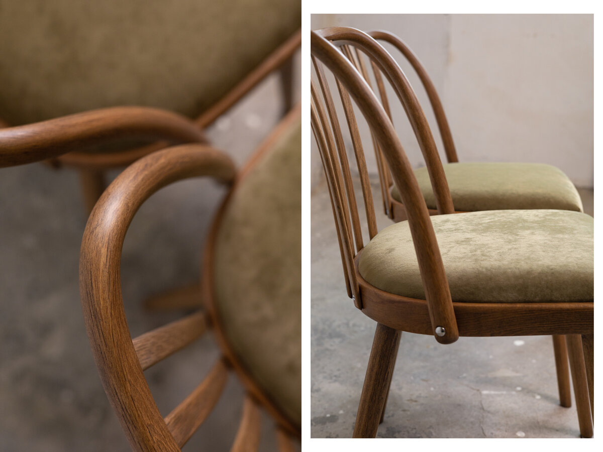 Стулья дизайнера Антонина Шумана, Чехословакия, 1960-е. После реставрации.