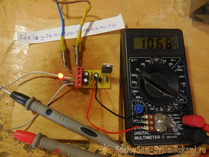 Стабилизатор тока на двух транзисторах (схема, плата, сборка, испытание)