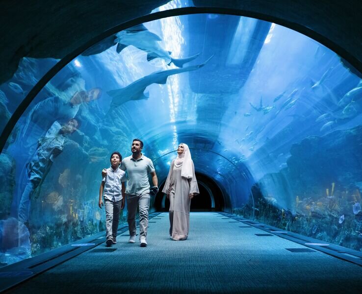 Аквариум "Дубай Молла", источник: dubaitourism