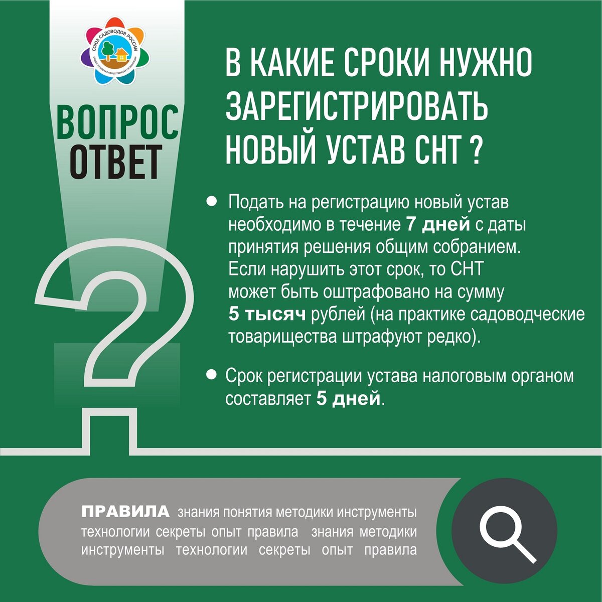 Порядок и сроки регистрации Устава СНТ | Дачные вести | Дзен