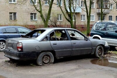    Брошенный автомобиль © Пресс-служба Главного управления содержания территорий Московской области