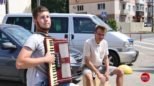 Жарим музыку напропалую!! Аккордеон и кахон!!