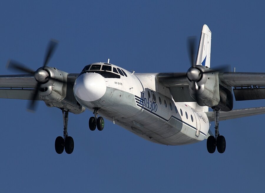 Ан-24. Фото авиакомпании «ИрАэро»  📷
