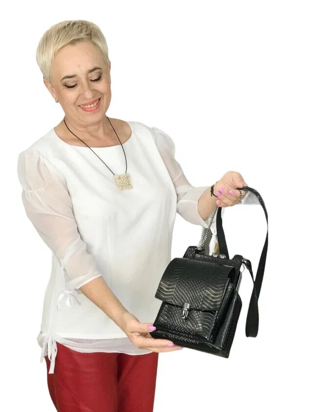 Кожаная сумка "Жанелль-40". Ателье Ирины Берзиной.