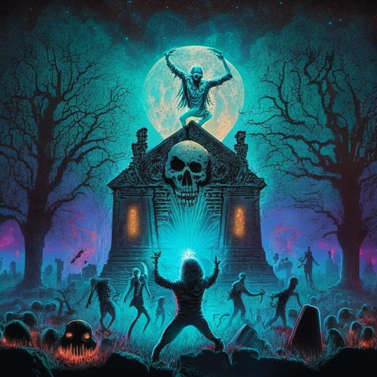 Дискотека на кладбище.