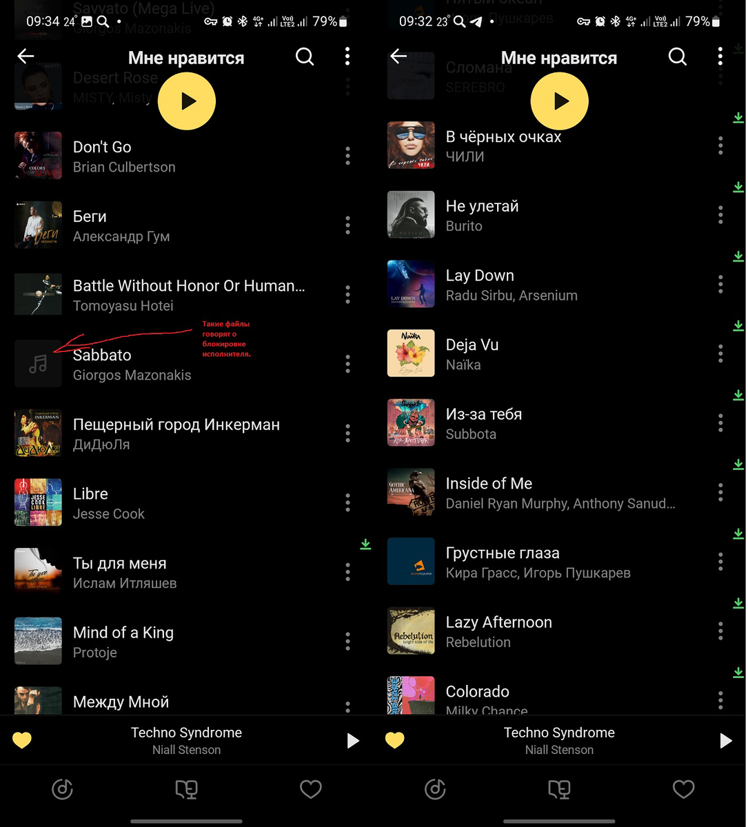 Аватарка блокированного трека выглядит как на картинке.