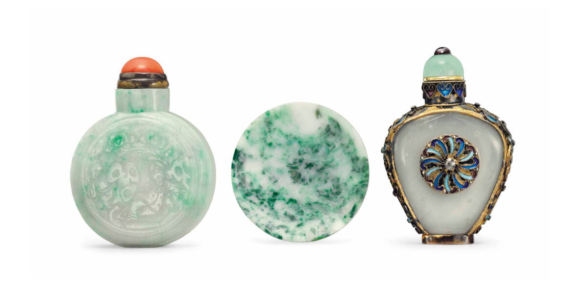 Флаконы для нюхательного табака. Китай, династия Цин, 1780-1920 гг. Онлайн-каталог аукционного дома Christie's. Эл. ресурс URL: https://www.christies.com/lot/lot-5658828
