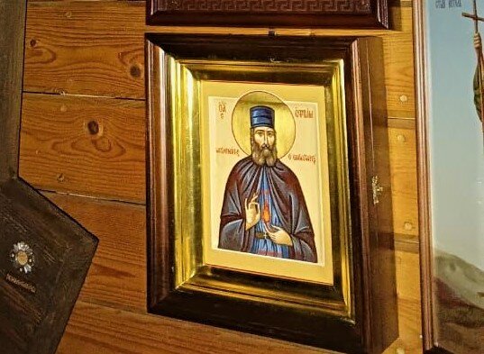 Икона Святого  преподобномученика Ефрема Неа-Макрийского Чудотворца