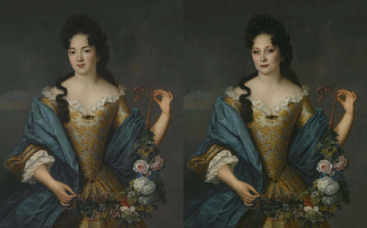 Крутая ава с лицом девушки, красивая аватарка, портрет в образе