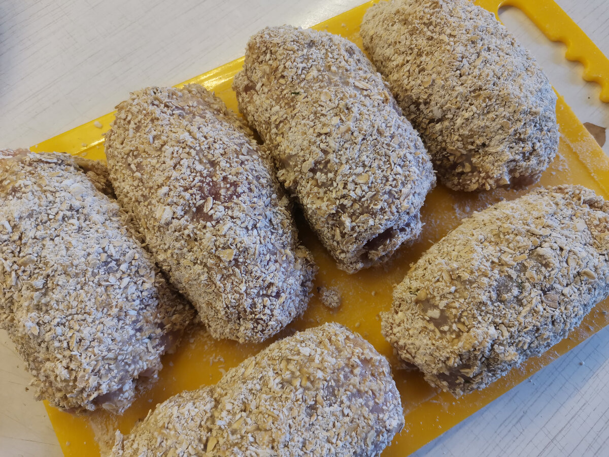 Домашние рулетики полуфабрикаты из курицы с грибами 