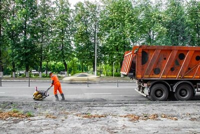    Ямочный ремонт ©министерство транспорта и дорожной инфраструктуры Подмосковья