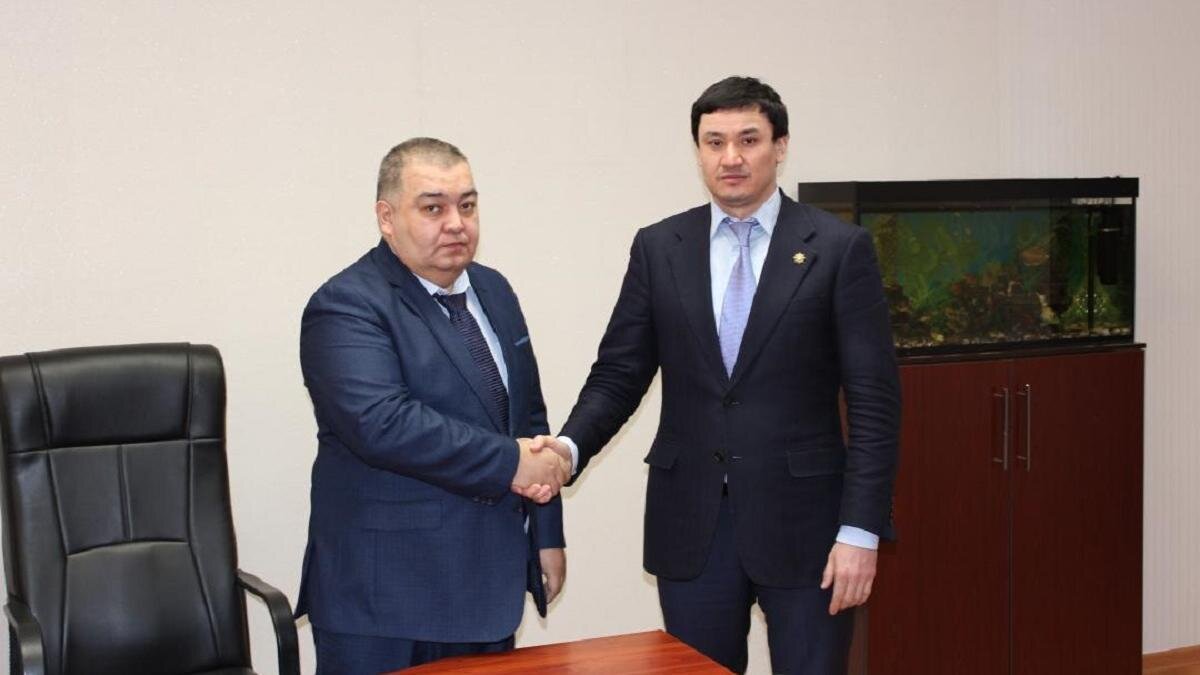    Галымжан Тлеубаев и Бауыржан Жумаканов:gov.kz