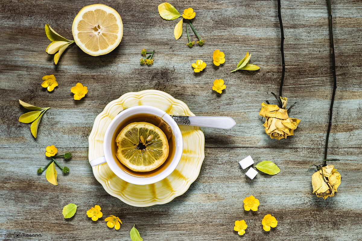 Доброе утро чай с лимоном красивое фото