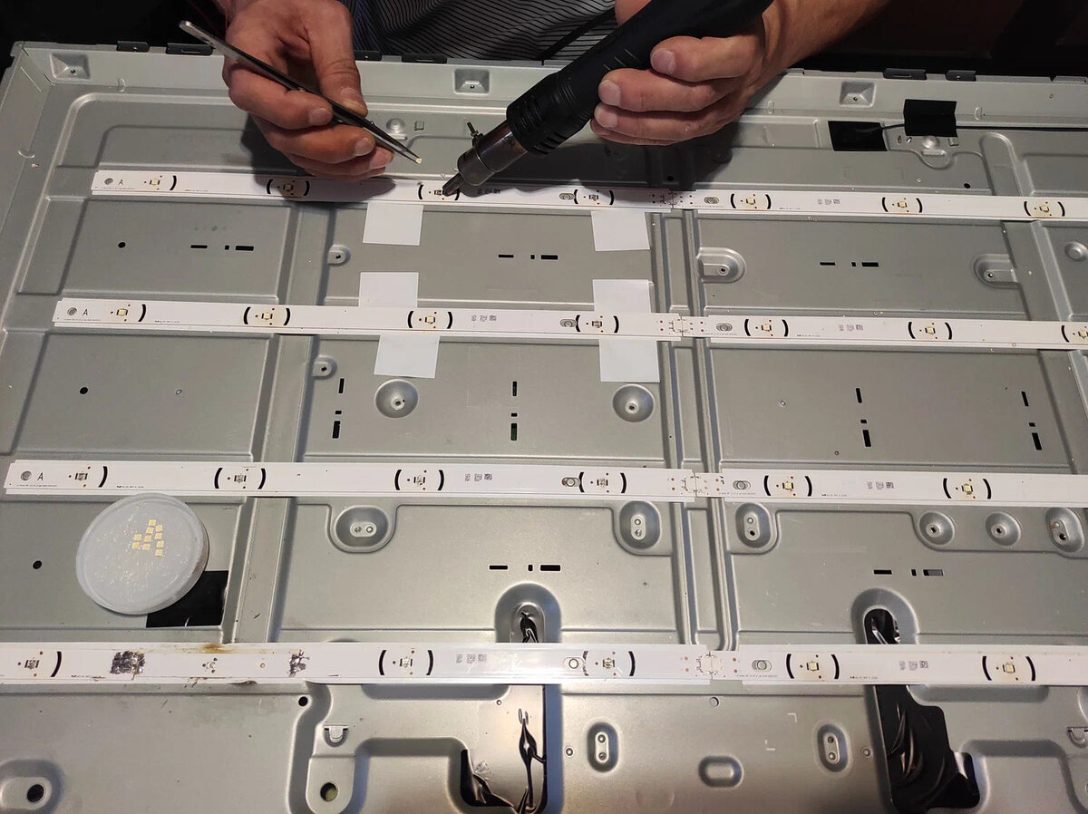 Реальный ремонт подсветки, выполнен лично мною