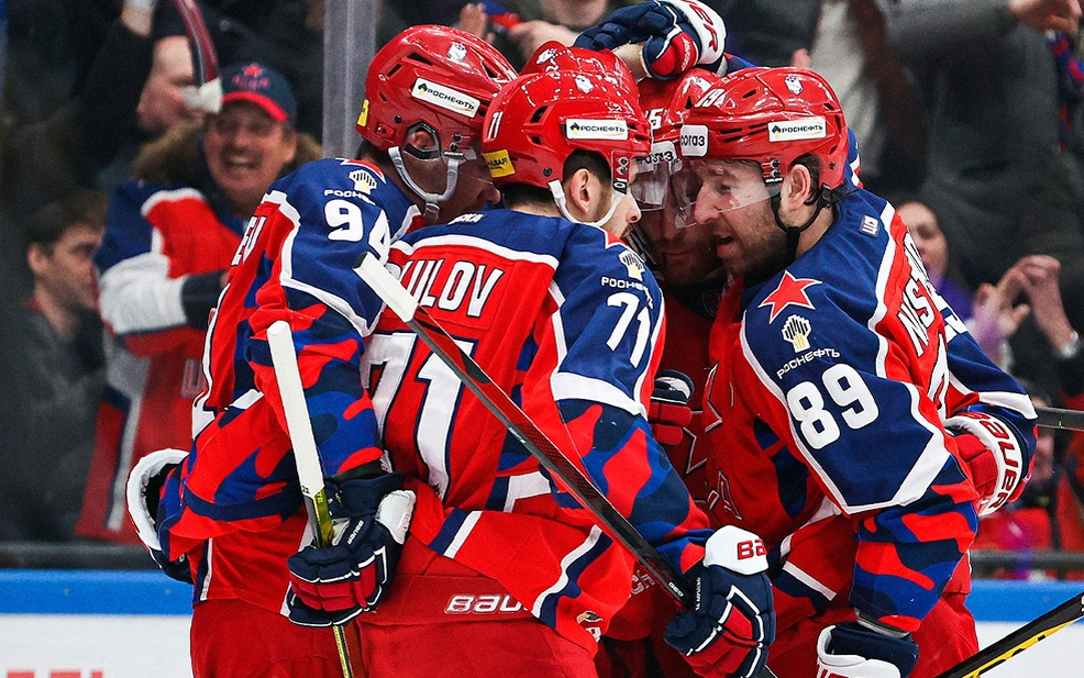 ЦСКА был на волоске от вылета из плей-офф КХЛ уже после первого раунда. Фото: ПХК ЦСКА
