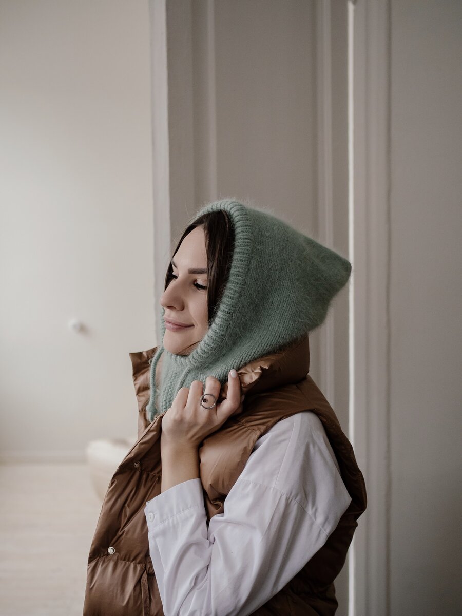 Прошу любить и жаловать - капор. Вязаный капюшон. 