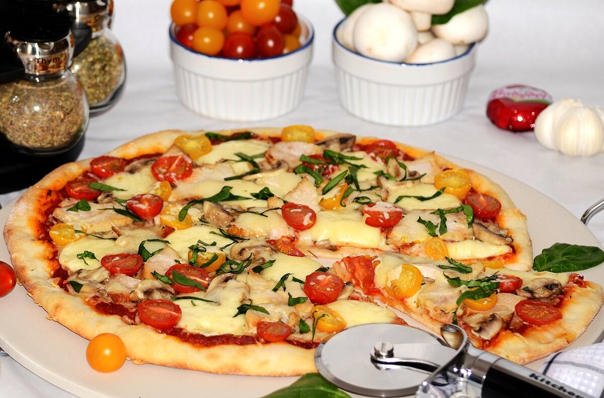 рецепт пиццы в духовке начинка для пиццы в домашних условиях фото 116