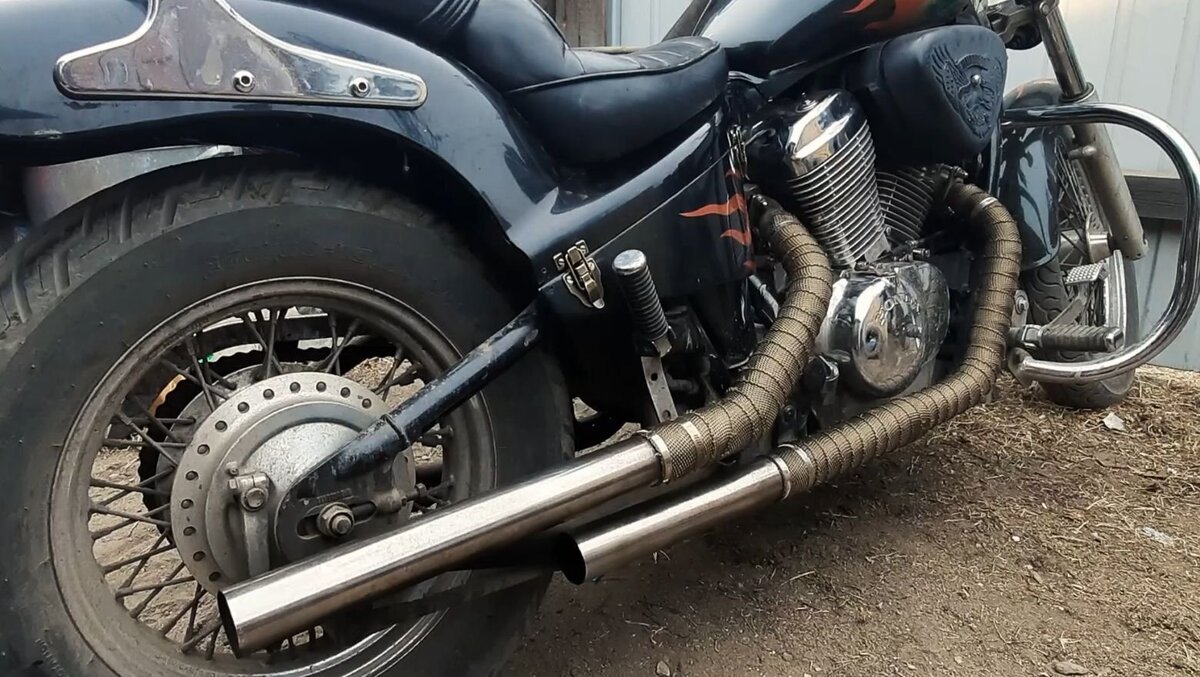 Самодельные выхлопные трубы на мотоцикл