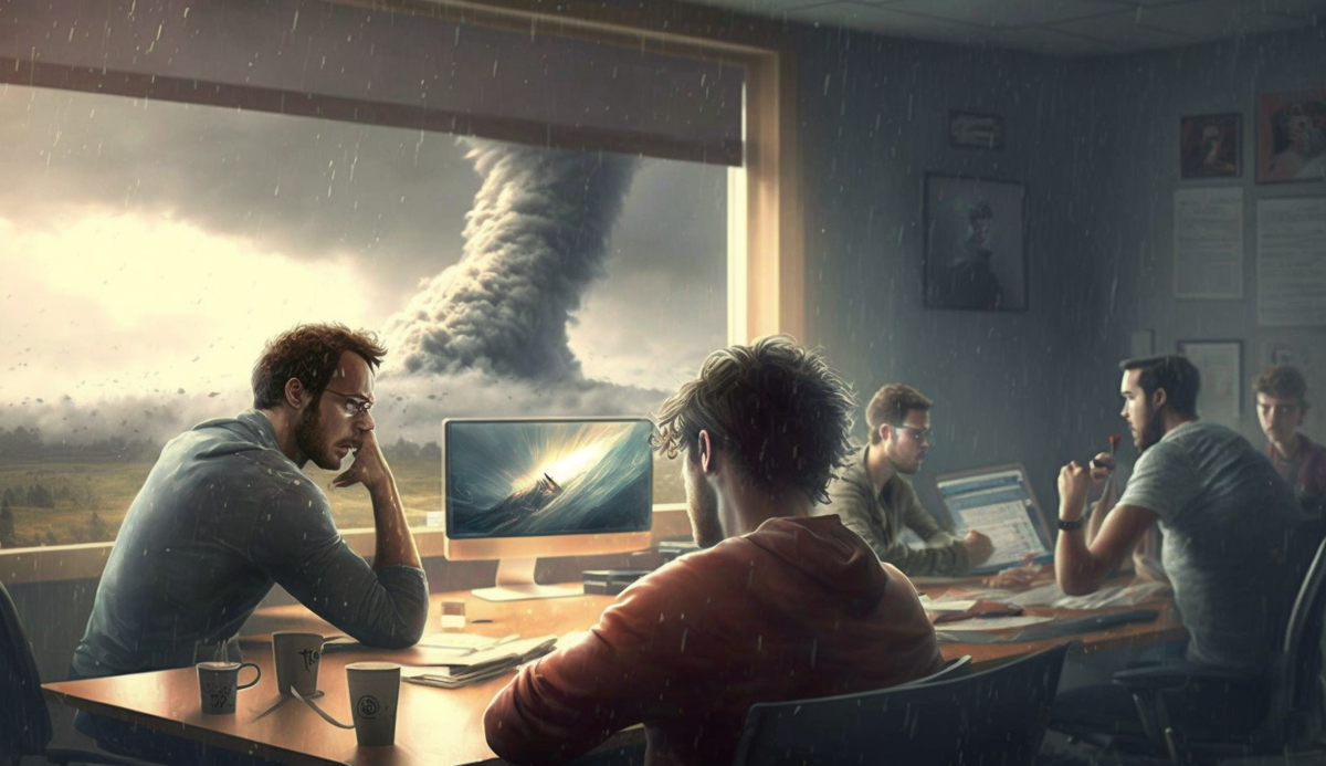 Примерно так выглядел офис в Силиконовой долине 22.03.2023