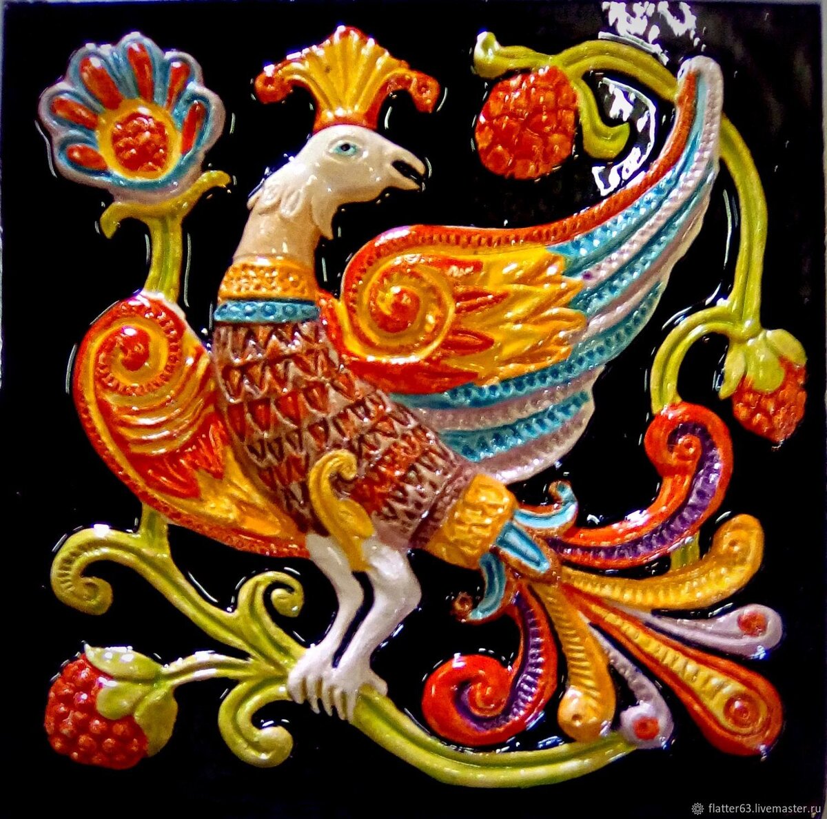 Керамические изразцы (фото взято с Яндекс.Картинки)