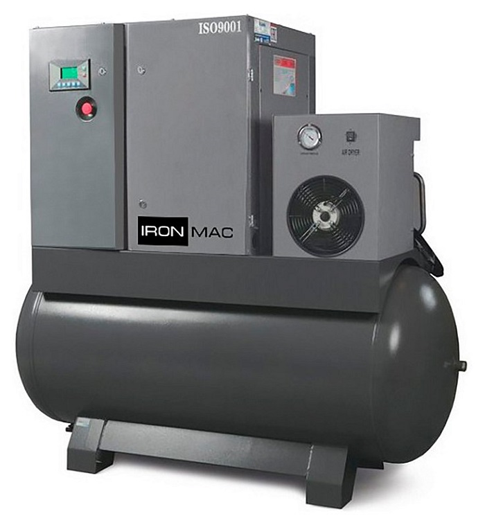 Винтовой компрессор блочного типа IRONMAC IC 15/8 (10) AM DF 500L