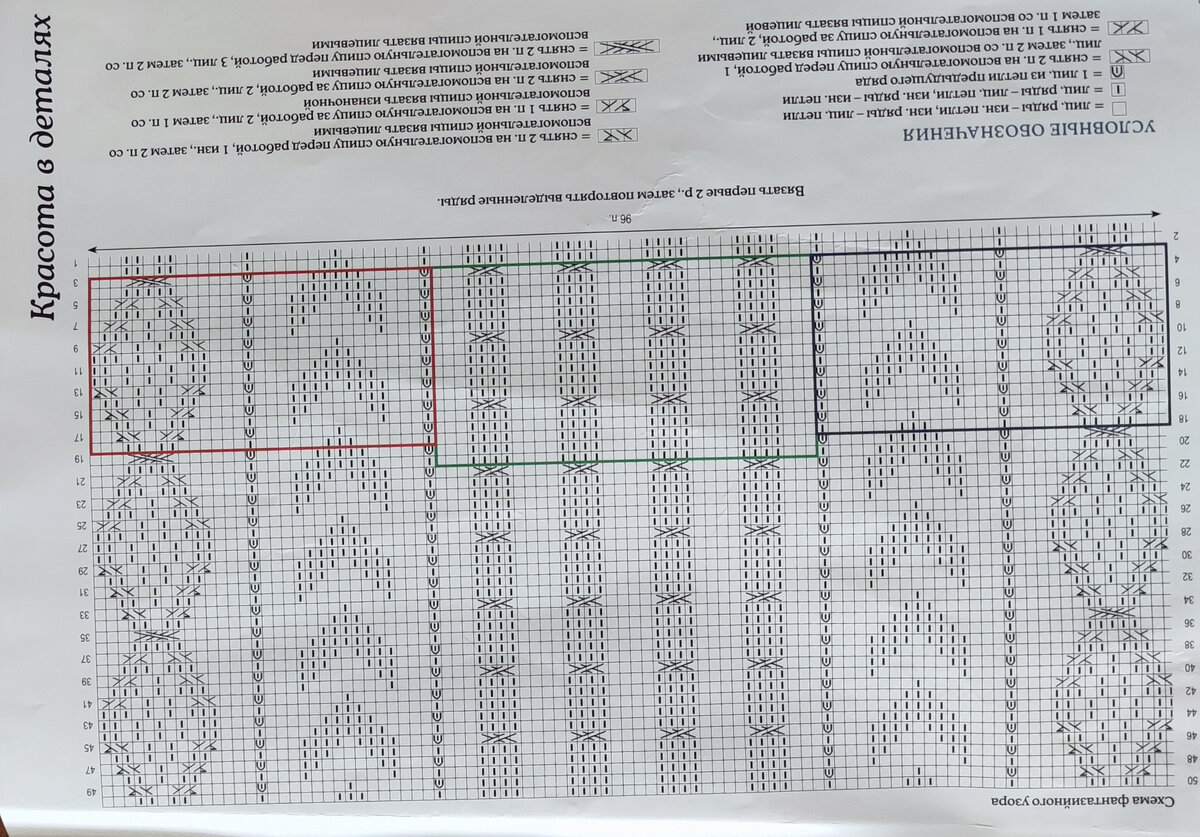 Схема фантазийного узора