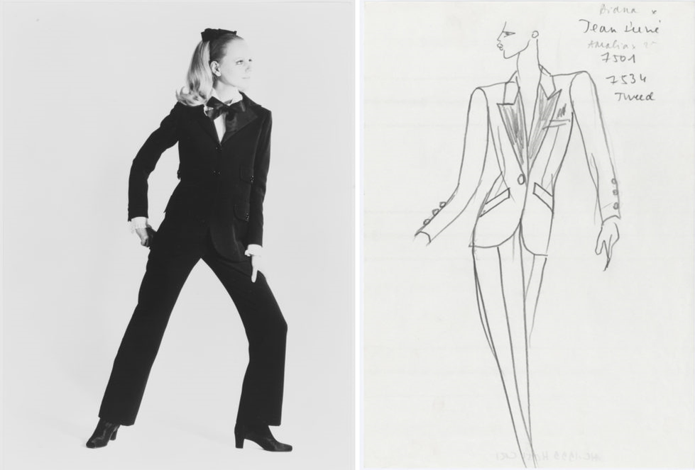 Yves saint laurent эскизы