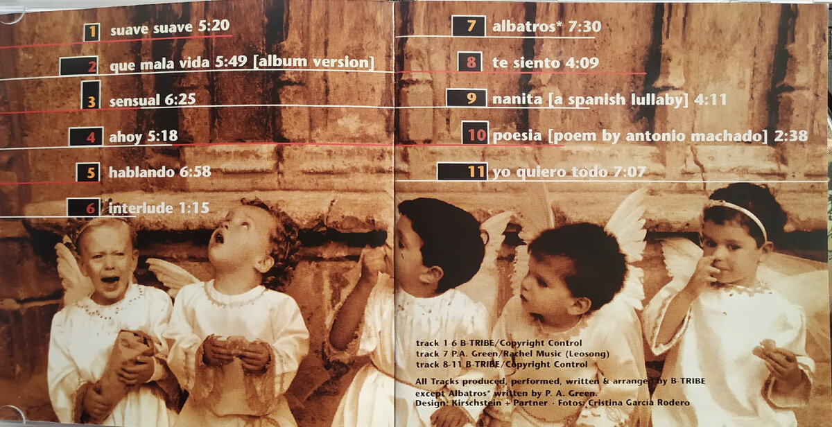 B-Tribe "Suave Suave" (1996) booklet - tracklist