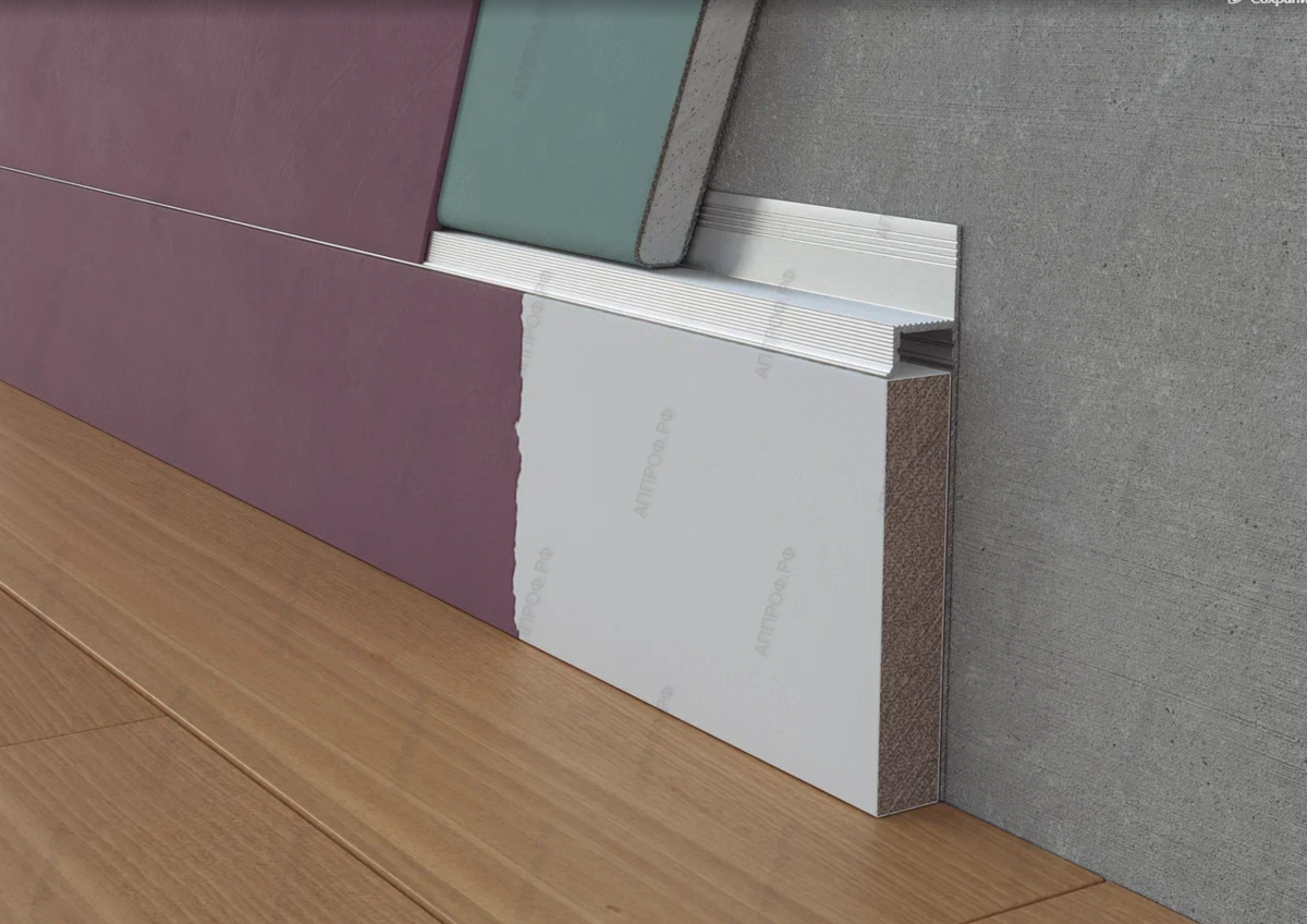 плинтус скрытого монтажа ликорн. плинтус ликорн с-02. 1. теневой скрытый плинтус pro design 380 (чёрный). теневой плинтус скрытого монтажа.