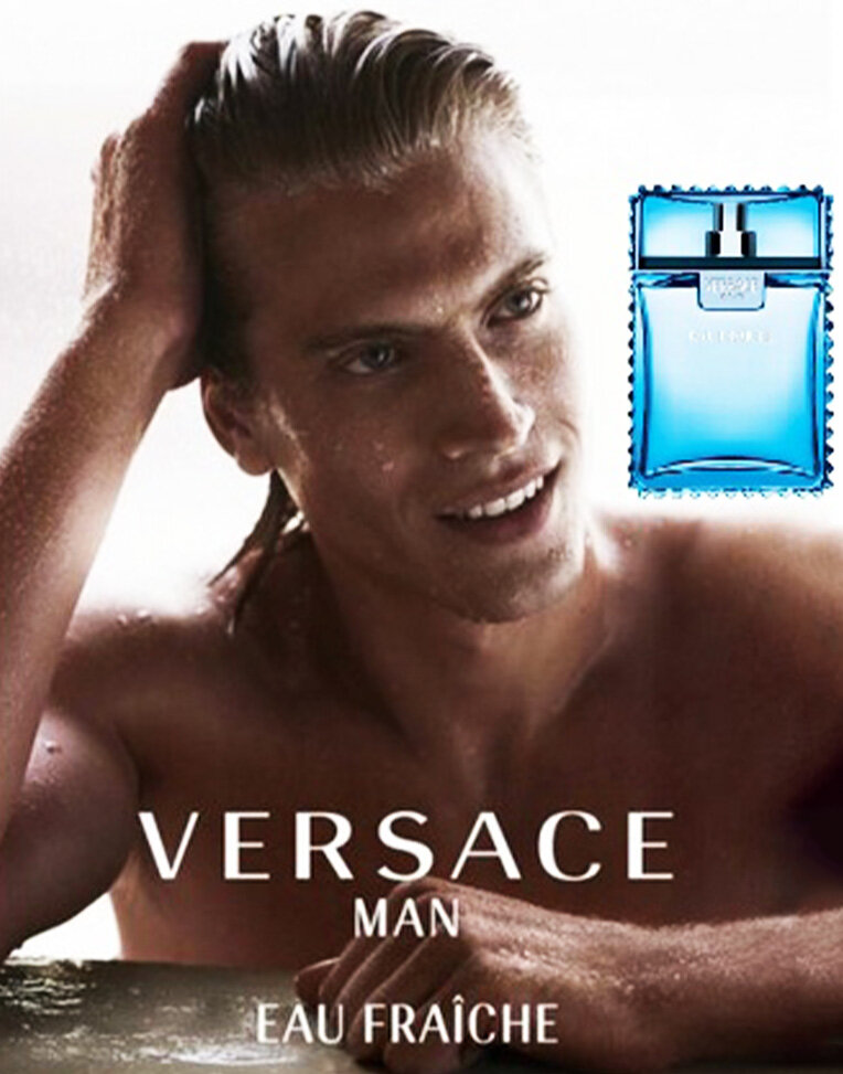 Versace Eau Fraiche рекламный постер