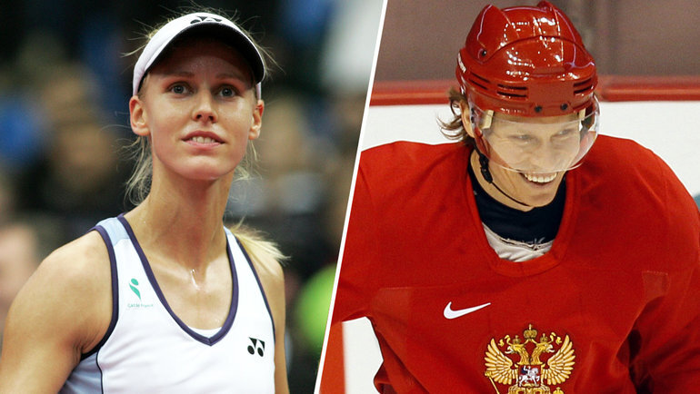    Елена Дементьева и Максим Афиногенов.