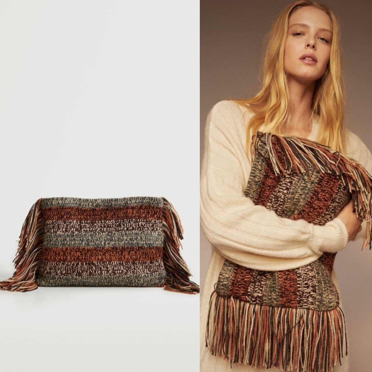 Сумка с бахромой Mango (фото www.Wildberries.ru)