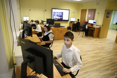    Новый компьютерный класс в Чкаловской школе-интернате в Щелкове © Пресс-служба Министерства государственного управления, ИТ и связи Московской области