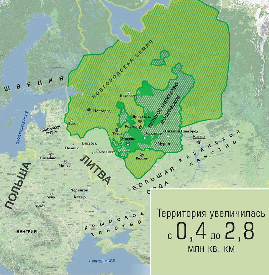 Московская русь карта