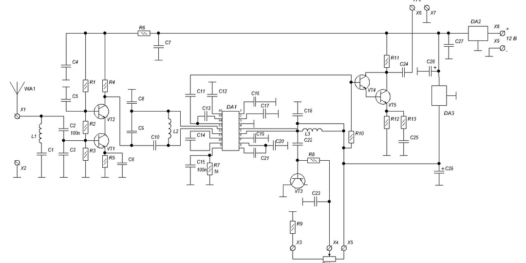 FM-приёмник на микросхеме TDA7021