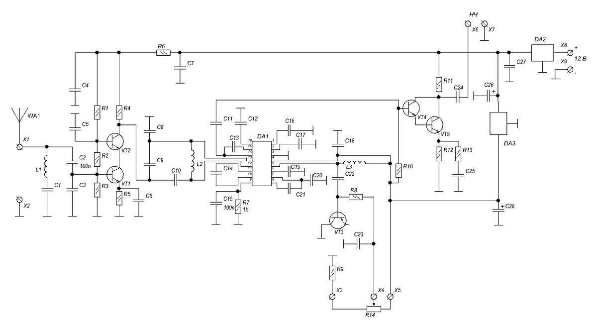 Схема Э3 приёмника