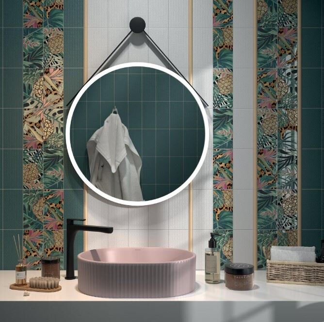 Керамическая плитка Kerama Marazzi Пальмейра 19072 9,9*20 зеленая матовая