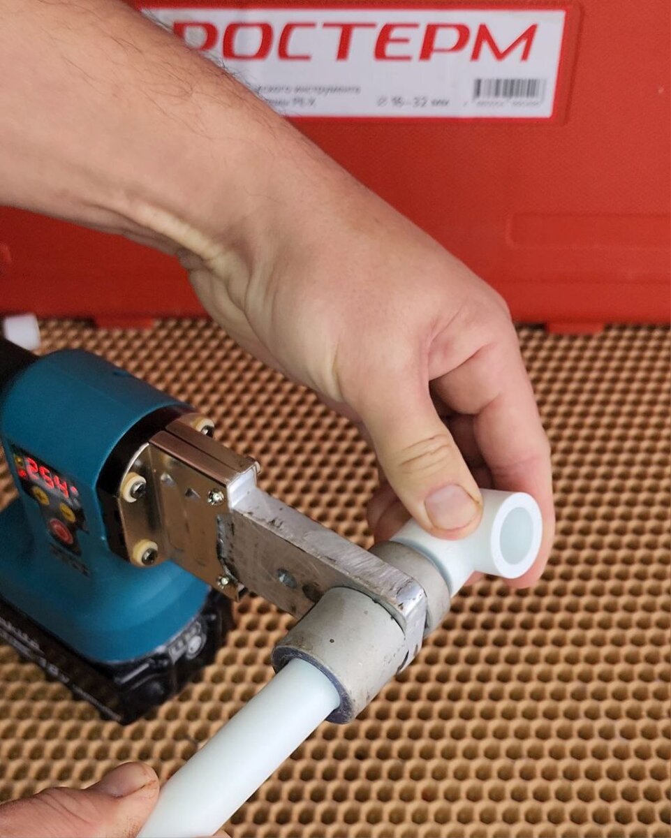 Раструбная сварка ПП труб