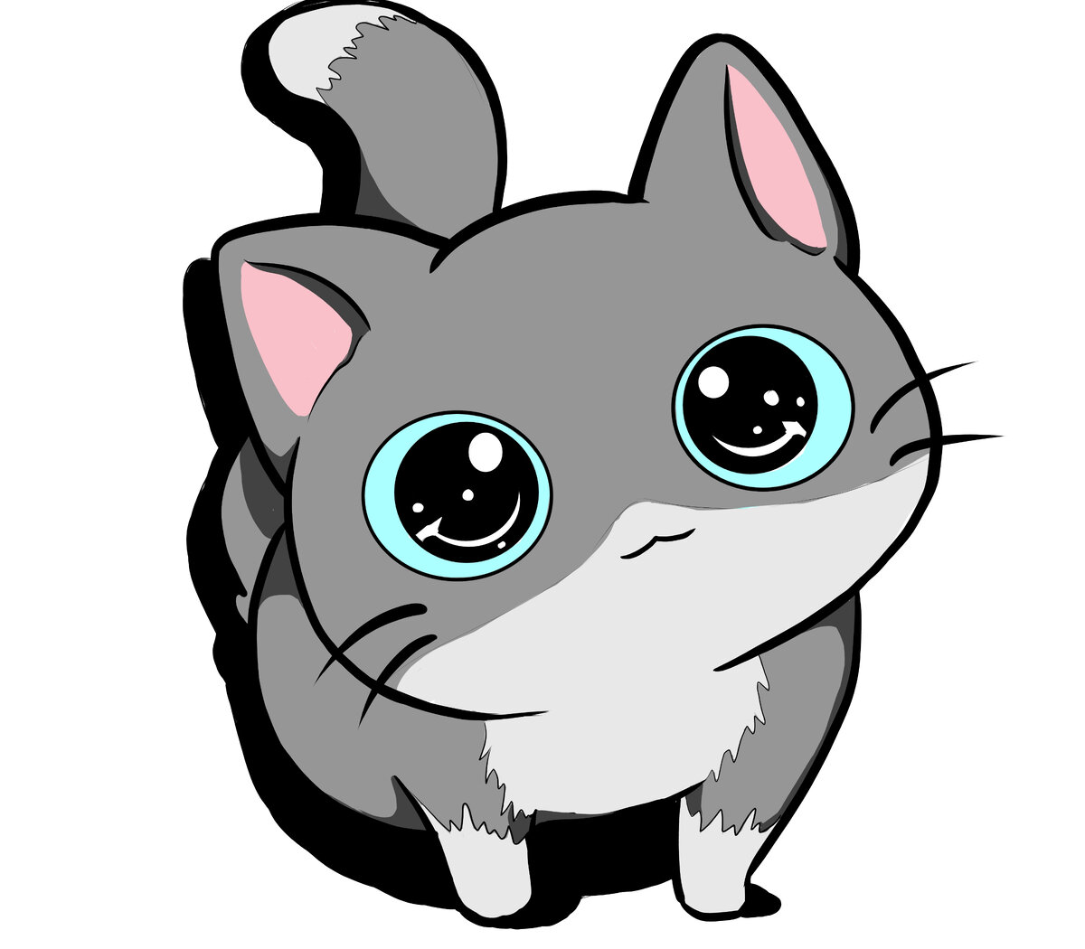 Нарисованный кот