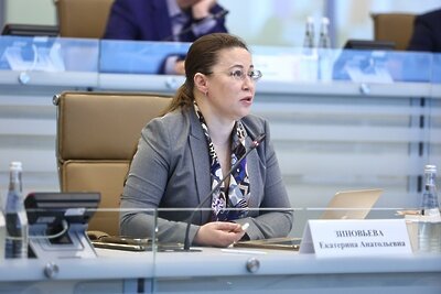    Министр инвестиций, промышленности и науки Московской области Екатерина Зиновьева на совещании Губернатора Московской области Андрея Воробьева с руководящим составом правительства Московской области и главами городских округов © Антон Чернов, «Подмосковье Сегодня»