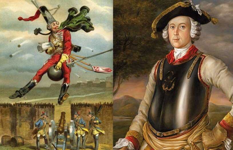 Литературный герой и его реальный исторический прототип барон К. Ф. Мюнхгаузен фото из ria.ru