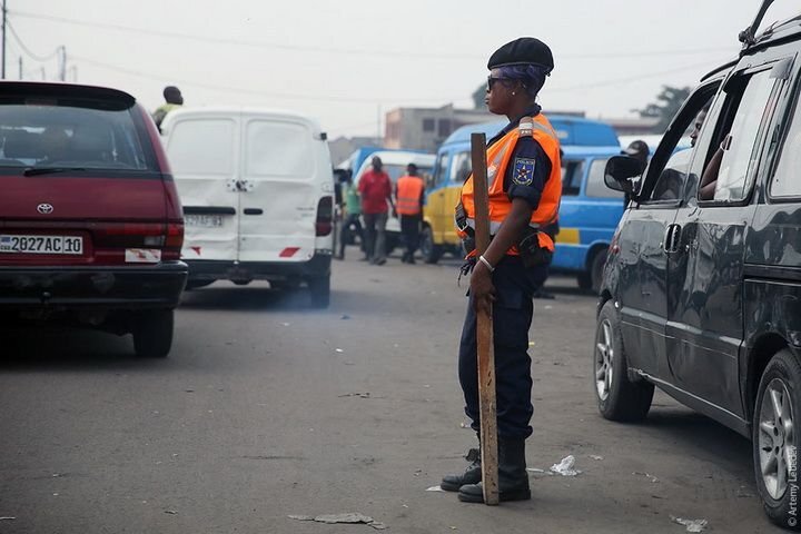 Дорожная полиция в Конго